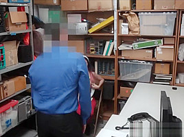 Sexy Latina teen 18+ Angel Del Rey Seduces Security Guard To Escape Jail Time