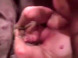 Sexy blonde babe rides on top and fucks doggy style with horny guy