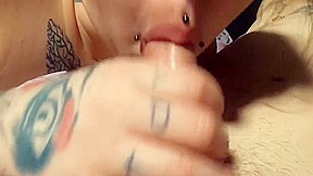 Sexy blowjob in bed