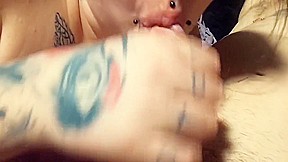 Sexy blowjob in bed