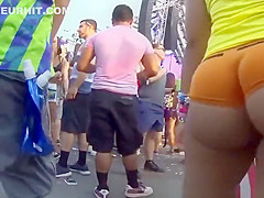 Sexy girl in very tight shorts