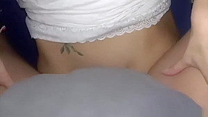 Sexy girl taking a good load