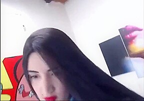 Sexy long haired colombian striptease long hair hair 1