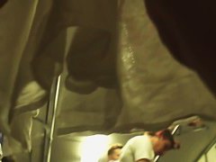 Sexy street candid blonde babe gets her panties on upskirt video