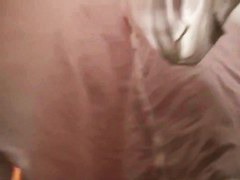 Sexy street candid blonde babe gets her panties on upskirt video