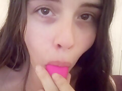 Shaky Cellphone Video Pink Hairy Pussy Spread Lush 2 Loud Gspot Orgasm