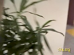 Sharking video with hot Asian tits being exposed in a metro