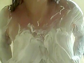 Shaving cream shower