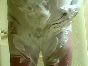 Shaving cream shower