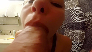 Shh    Sucking Cock in the Bathroom