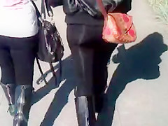 Shiny Lycra Chubby Ass