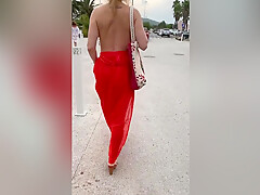 Showing Off Naked Under My Transparent Outfits
