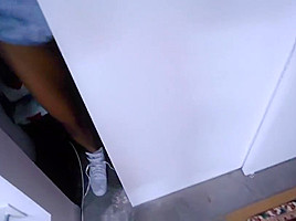 SisLovesMe - Ebony teen 18+ Shares Cock With Horny Stepsis