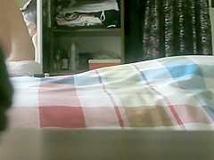 Skinny mature lady peeped dressing