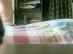 Skinny mature lady peeped dressing