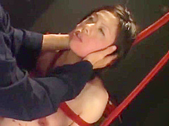 Slap break Jap MILF slave