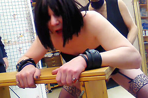 Slave Alexandra fucked in a dungeon