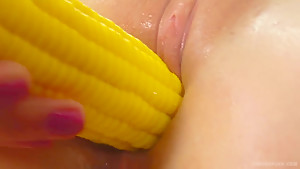 Slender chick Billy R bangs her moist twat