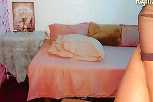 Slim Blonde Transgirl Strokes Her Small Dick
