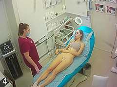 Slim Russian Girl At Depilation