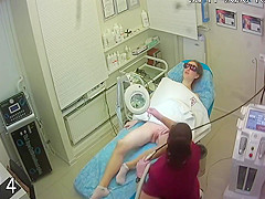 Slim Russian Girl At Depilation