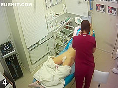 Slim Russian Girl At Depilation