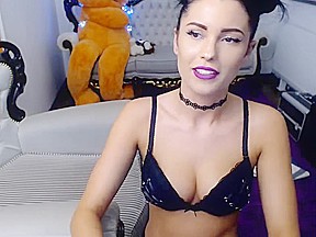 Slim perfect tits babe in sexy lingerie webcam show
