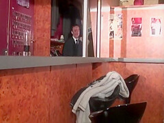 Slut From France Getting Pounded At The Bar - Dark Haired