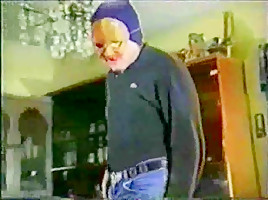 Slut italian masked grandma having fun