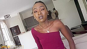 Slutty Black College Babe Loves Good Rough Cowgirl Fuck!