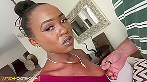 Slutty Black College Babe Loves Good Rough Cowgirl Fuck!