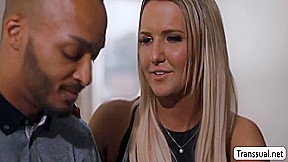 Slutty Tbabe Tries Sucking Dudes Bigcock