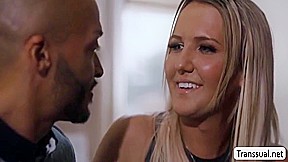 Slutty Tbabe Tries Sucking Dudes Bigcock