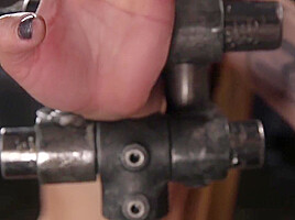 Small Tits Sub In Strict Bondage Whipped