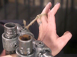 Small Tits Sub In Strict Bondage Whipped