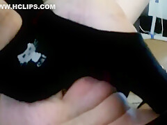 Sock Smelling Slave While Playing Cards!