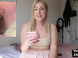 Solo SPH amateur femdom British babe talks humiliative