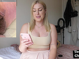 Solo SPH amateur femdom British babe talks humiliative