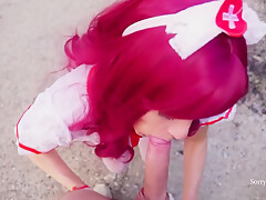 Sorrylittlesarah - Hot Nurse With A Big Ass Checks The Cock Pressure In Her Tight Ass