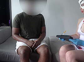 Sperm Bank - Bnwo Chinese Nurse Milks Bbc For A Cum Donation