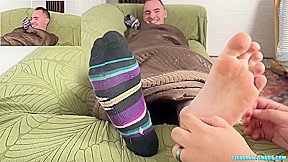 Spiritmonkey Giggles While Matt Enjoys Tickling His Feet