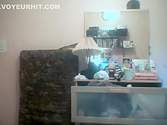Spying nude Step sister searching for panties