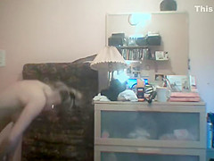 Spying nude Step sister searching for panties