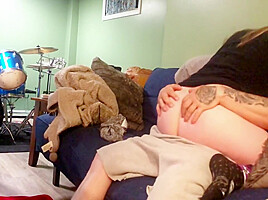 Step Sister Catches Me With Hard On