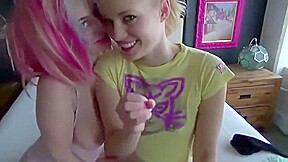 Step daughters tease Step daddy