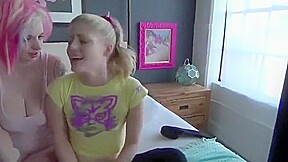 Step daughters tease Step daddy