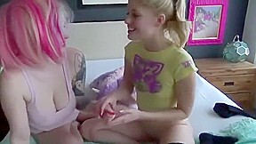 Step daughters tease Step daddy