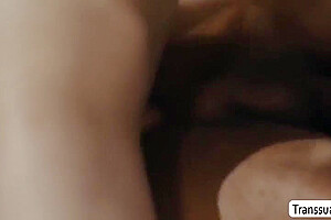 Stepdad Lets His Shemale Stepdaughter Bareback His Wet Ass