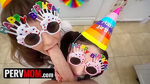 Stepmom And Step Melody Minx & Tifa Quinn Give Birthday Boy A Special Gift