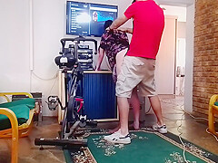 Stepmom Letting Creampie Her Pussy After She Caught Me Masterbating